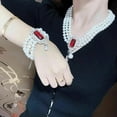 thumbnail image 3 of EOEMY Gorgeous South Sea White Pearl Necklace+Bracelet, 3 of 4