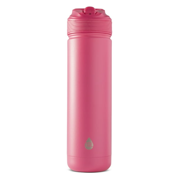 TAL 26oz Stainless Steel Ranger Water Bottle with Easy Sip Straw, Pink