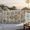 2 Pack Outdoor Waterproof Throw Pillow Covers,Abstract Decorative ...