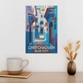 thumbnail image 3 of Inspirational Chefchaouen Blue City Vintage Travel Poster Retro Motivational Wall Print for Living Room Office Decoration Print Poster, 3 of 8