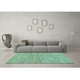 thumbnail image 3 of Ahgly Company Indoor Rectangle Solid Light Blue Modern Area Rugs, 2' x 5', 3 of 4