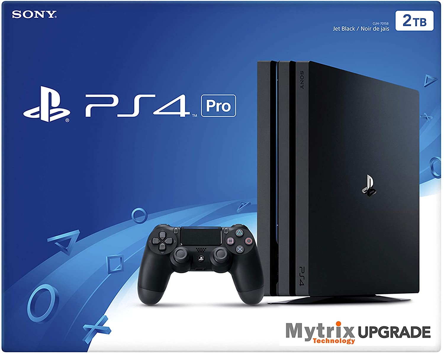 Mytrix Playstation 4 Pro 2TB Console with DualShock 4 Wireless 
