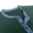thumbnail image 5 of Long Sleeve Shirts for Men with Pocket and Button Crewneck T Shirt Mens Casual Solid Color Pullover Breathable Going-Out Loungewear Sweatshirts Tops, 5 of 6