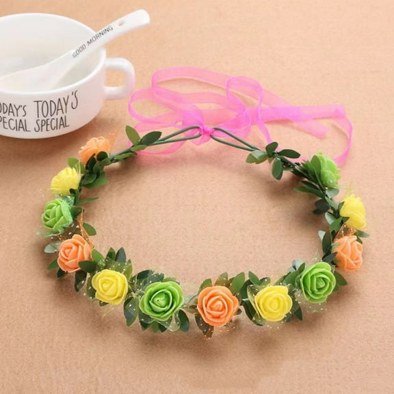 Nvzi -b Flower Headbands Women Bride Flower Crown For Wedding Party Supply Floral Garlands Crown Hair Wreath Floral Headbands-A12