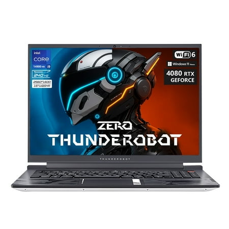 Thunderobot ZERO 16" Gaming Laptop, WQXGA 240Hz, Intel Core i9-14900HX, GeForce RTX 4080, 64GB DDR5 RAM, 2TB SSD, W 11 H, White