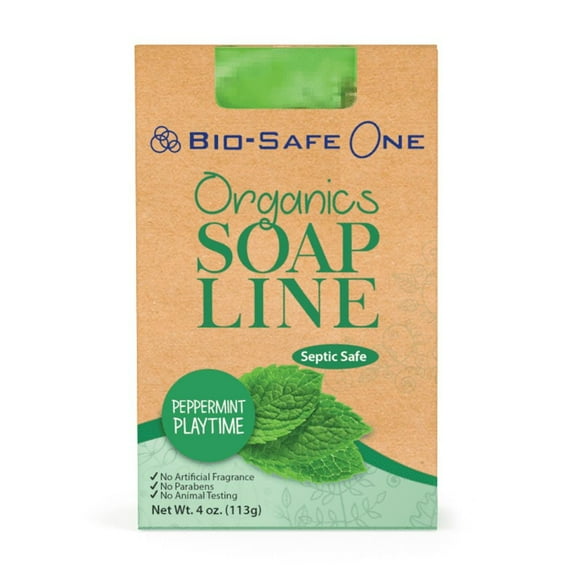 Bio-Safe One, Inc - Peppermint Playtime Organic Soap Bar - 4 oz