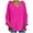Hot Pink, variant on VEKDONE Womens Oversized Cable Knitted Sweaters Casual Long Sleeve Loose Knitwear Fall Winter Solid Color Warm Chunky Knit Hooded Sweater Cute Pullovers