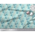 thumbnail image 2 of Soimoi Green Cotton Voile Fabric Vertical Stripe Print Sewing Fabric Yard 42 Inch Wide, 2 of 3