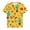 Yellow, variant on Gyujnb Mexican Print Round Neck Short Sleeve Casual Tee for Everyday Play (Little Boys, Big Boys),3-4 Years