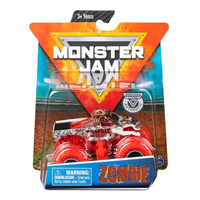 Vehículo a Escala Monster Jam Spin Master 1:64 Zombie Neon