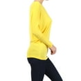 thumbnail image 3 of Moa Collection Women's Relaxed Fit Tunic Top Dolman Sleeve Knit Casual Style, 3 of 4