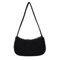 thumbnail image 3 of ¡Novedad de 2022! Bolso de pana para mujer bolsos de hombro Likrtyny para axilas de Color sólido bolso de diseñador de lujo con entramado bolso de compras para mujer par, 3 of 9