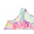 thumbnail image 4 of Beezizac Girls 2 piece Tie Dye Short Sleeve Comfortable Pajamas Swirl Smiling Face Size 6, 4 of 7