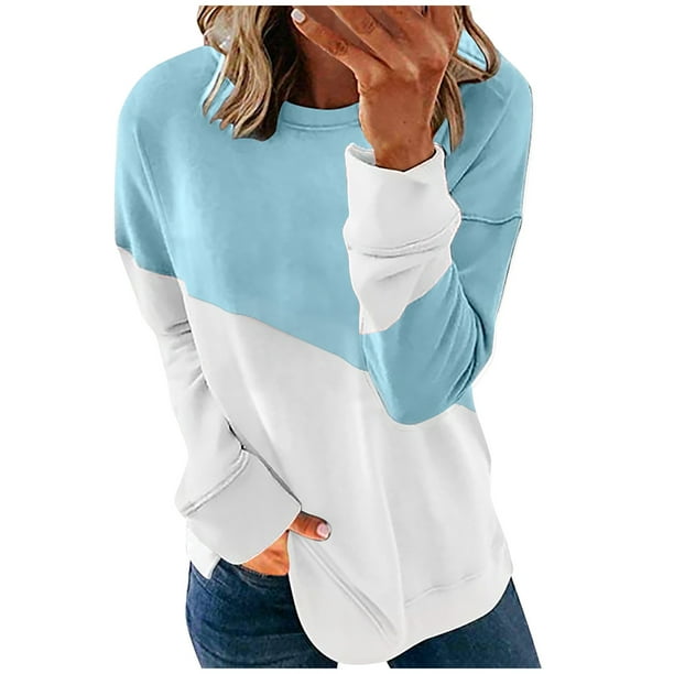 Sudadera para Mujer Cuello Redondo Sudaderas Moda Estampado Manga Larga Cómodo Transpirable Odeerbi ODB-5