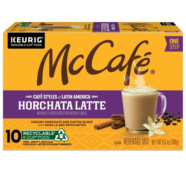 McCafé Horchata Latte Medium Roast K-Cup Coffee Pods, 10 Serve