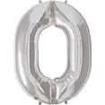 thumbnail image 1 of Globo de Foil Plateado Número Cero Qualatex 34", 1 of 3