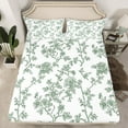 thumbnail image 2 of Manfei Spring Garden Floral Twin Sheet Sets, Farmhouse Flower Twin Fitted Sheet, Vintage French Style Flat Sheet, Lightweight Room Decor, 3-Piece, 2 of 7