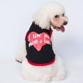 thumbnail image 4 of Dog Vest Letter Pattern Breathable Fashion Outfit - Puppy Shirt Pet Sweatshirt Clothes for Small Dogs, 4 of 8