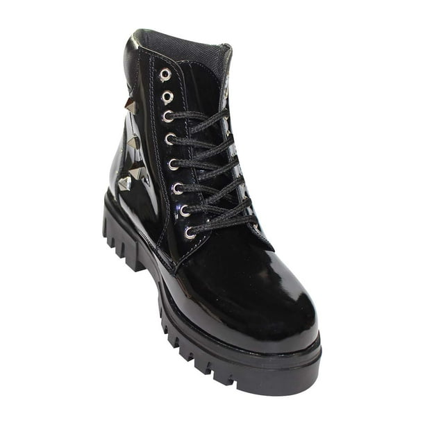 BOTIN CASUAL LEON MUJER NEGRO CHAROL 590 LEON 590p