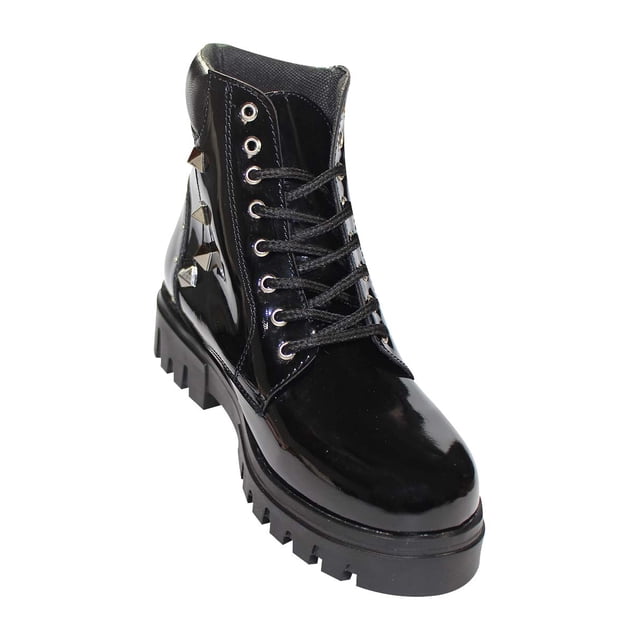 BOTIN CASUAL LEON MUJER NEGRO CHAROL 590 LEON 590p