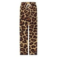 thumbnail image 4 of Animal Print Pajamas Leisure Trousers Soft Warm Sleepwear Bottoms Loose Retro Nightwear, 4 of 6
