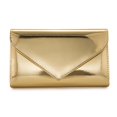 thumbnail image 2 of Monedero de mano IXEBELLA de piel sintética metalizada con espejo dorado, 2 of 6