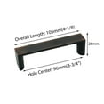 thumbnail image 2 of Modket MH1637 Traditional Classic Kitchen Cabinet Pull Handle — 4-1/8" Overall Length, 3-3/4" (96mm) Hole Centers, Oil Rubbed Bronze — 15 Packs, 2 of 4