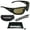 Black Brown w/ Hard Case & Strap, variant on BIkershades Bifocal Safety Motorcycle Riding Foam Padded Sunglasses