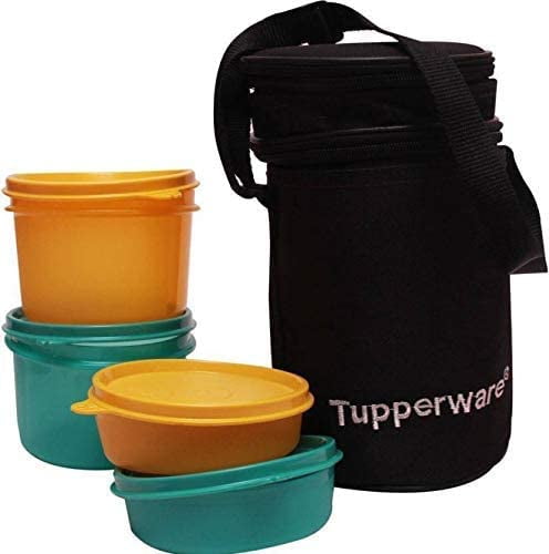 TP-990-T186 Tupperware Executive Lunch Bag) With Small Bowls and Large allows you Pack a Complete Lunch - Walmart.com