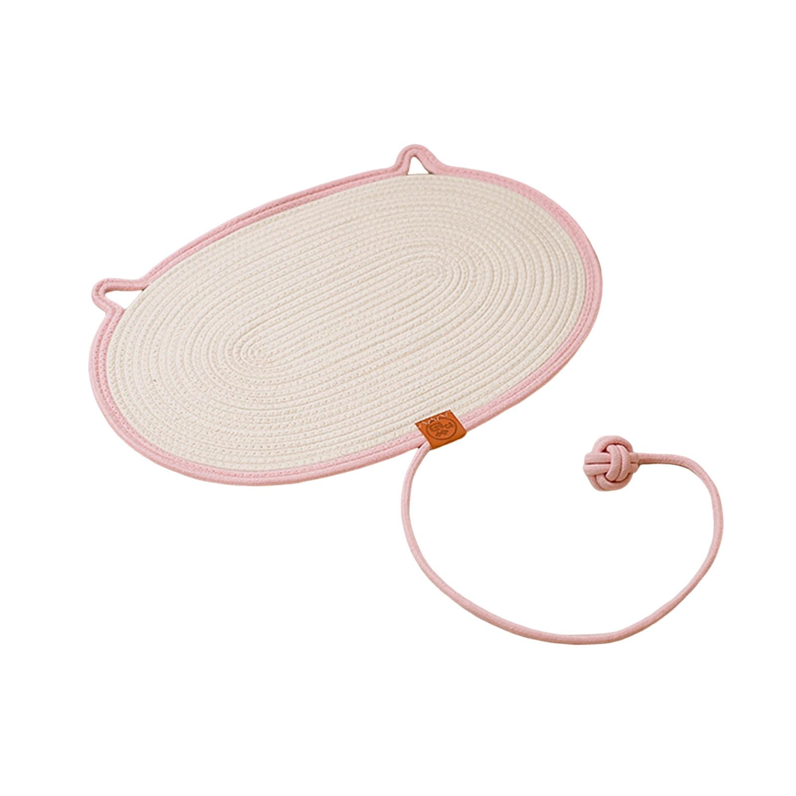 TOOYFUL Cat Scratch Mat Cat Scratching Board Grinding Claws Furniture Sofa Protector Cat Scratch Pad for Indoor Cats Couch Floor Home Pink S