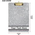 thumbnail image 2 of FMSHPON Pink Glitter Clipboard Hardboard Wood Nursing Clip Board and Pull for Standard A4 Letter 13x9 inches, 2 of 7
