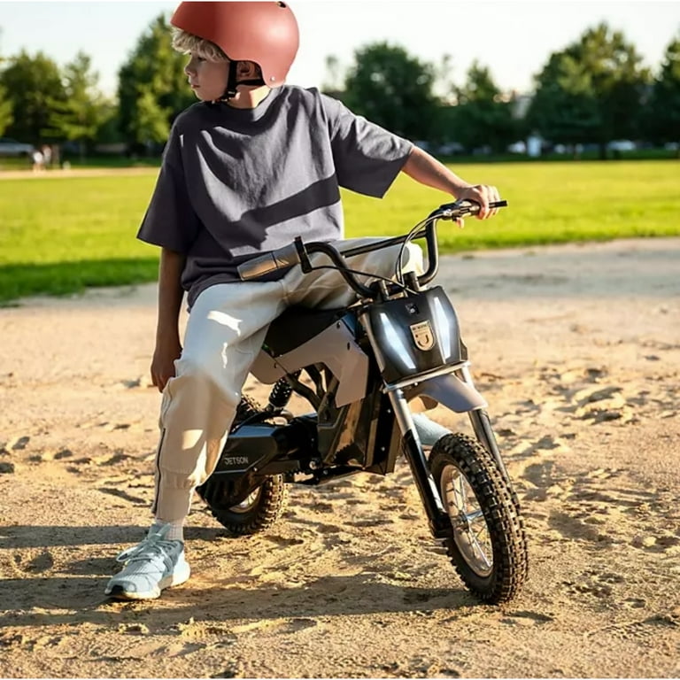 Jetson JHRZNX-BLK Horizon X Kids Electric Dirt Bike with
