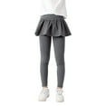 thumbnail image 4 of Fashion Girls' Leggings with Skirt - Footless Cotton Ruffle Skirt Pants for Kids for 3-12 Years, 4 of 6
