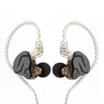thumbnail image 1 of Auriculares Linsoul KZ ZSN PRO X Hybrid 1BA+1DD con micrófono negros, 1 of 8