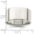 thumbnail image 3 of Sterling Silver Ss 10mm Flat Size 12.5 Band Made In United States qwfb100-12.5, 3 of 5