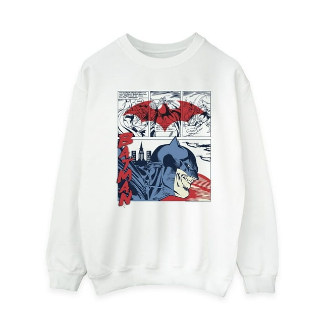 DC Comics Chandail en Molleton pour Femmes Batman Comic Strip