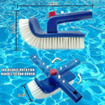 thumbnail image 4 of 2X Pool Brush for Step & Corner, Rotatable Hand Scrub Brush, for Pool,Spa, Bathroom, Hot Tub, Kitchen, 4 of 10