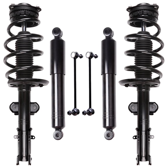SCITOO Strut Shock for 2008-2016 for Chrysler Town & Country Front Strut Spring Assembly Rear shock absorber Stabilizer Bar Link Kit 6PCS