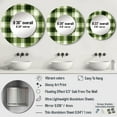 thumbnail image 4 of Designart "Elegant UK Plaid in Green I" Plaid Round Mirror Wall Decor Vintage - Large Green Round Bathroom Mirror - Round Mirror - 29" x 29", 4 of 6
