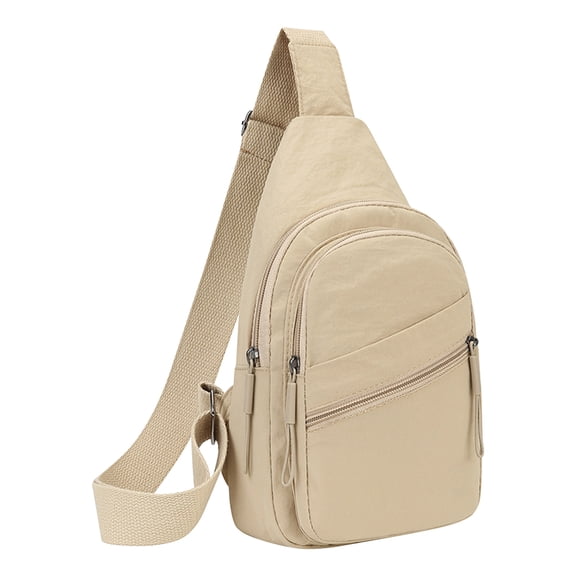 Crossbody Bag for Men Leather Chest Bag Outdoor Travel Shoulder Bag 31 cm x 16 cm x 5 cm