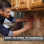 Hyper Tough 10-Foot Multi-Surface Laser Level Tool, Non-Damaging Wall Mounting, Bubble Vials for Aligning Vertical and Horizontal Line Laser