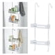 thumbnail image 3 of Estante para ducha de baño sobre la puerta para champú, jabón y cosméticos blanco, 3 of 9