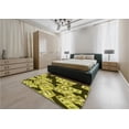thumbnail image 5 of Ahgly Company Machine Washable Indoor Rectangle Transitional Bold Yellow Area Rugs, 2' x 5', 5 of 7