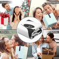thumbnail image 5 of Black White Panda Wearable Blanket Hoodies for Women Men Adults Soft Cozy Cute Pandas Hooded Blankets for Sofa Office Decor Birthday Gifts 60X80 Inch, 5 of 5