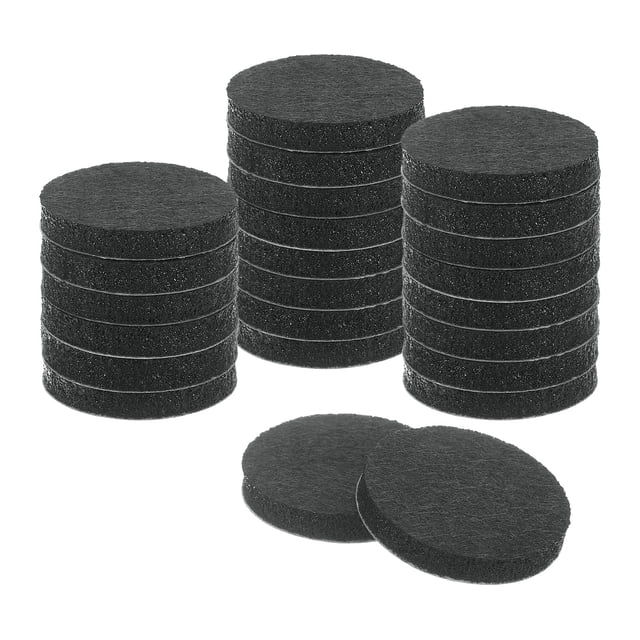 Deslizadores para muebles, almohadillas de fieltro autoadhesivas redondas, protectores de suelo para patas de muebles de madera dura 1.25" 24 piezas