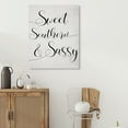 thumbnail image 2 of Stupell Industries Sweet Southern & Sassy Lively Cursive Typography Inspirational Painting Gallery Wrapped Canvas Art Print Wall Art, 36 x 48, 2 of 6