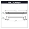 thumbnail image 6 of Belwith-Keeler B077462-14-10B 5.06 in. Brownstone Pull for Door, Polished Nickel, 6 of 7
