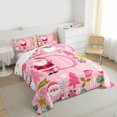 thumbnail image 3 of Castle Fairy Personalized Initial D Bedding Comforter Set 2pcs for Boys Girls,Cartoon Santa Claus Deer Twin Comforter Sets Microfiber,Merry Christmas Breathable Bedding Set,Super Cozy Room Decor, 3 of 8