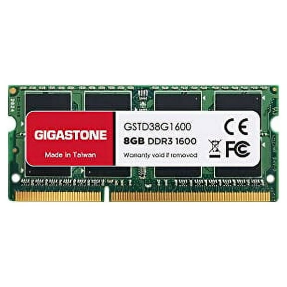 【DDR3 RAM】 Gigastone Laptop RAM 8GB DDR3 8GB DDR3-1600MHz PC3-12800 CL11 1.35V 204 Pin Unbuffered Non ECC SODIMM for Notebook Laptop Memory Module (Laptop ONLY)