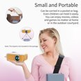 thumbnail image 4 of TFixolMini Portable Video Projector LED Movie Projector Home Theater 1080P Support 80 Inch Display with USB TF Input and Remote Control Available Connect with TV Box Computer Flash Disk for Children G, 4 of 7